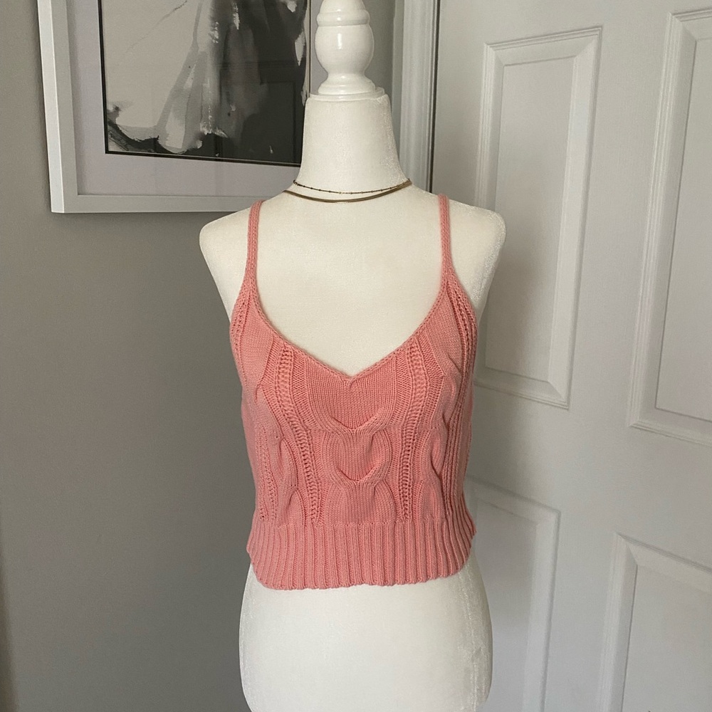 Knitted crop top